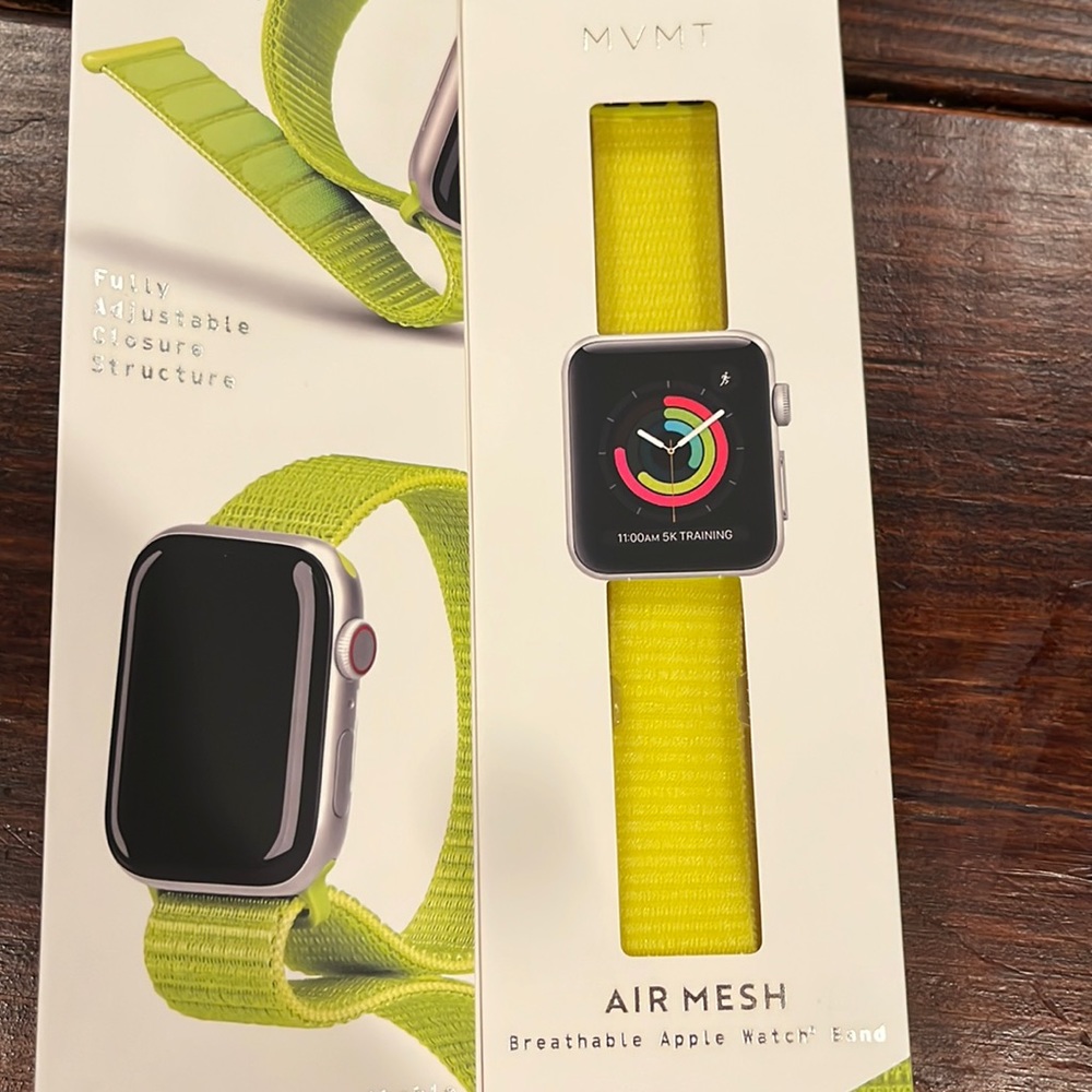 Neon Yellow Apple Watch Band